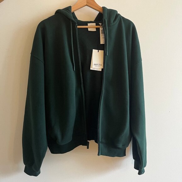 NWT Aritzia Cozy Sweatfleece Mega Zip Hoodie - Picture 1 of 5